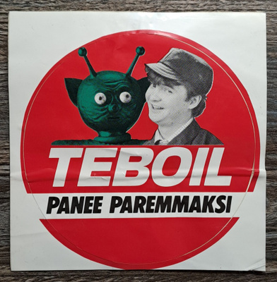 Vanha teboil tarra!
