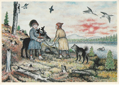 Postikortti LAPINKUVAT, Andreas Alariesto