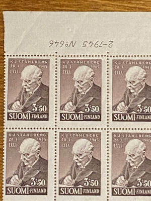 PRESIDENTTI K.J. STÅHLBERG 80 VUOTTA NUMEROKUUSILO**