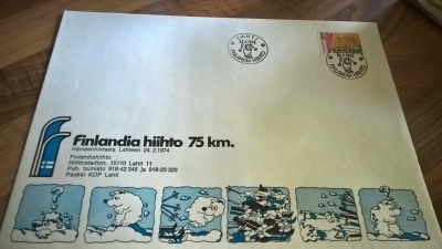 Iso Kuori Finlandia hiihto 75km 1974 erikoisleimalla