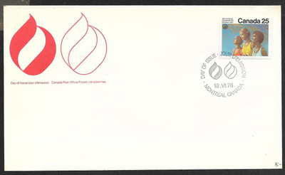 Postiläh. - Kanada Olympia FDC (Mic. 632)