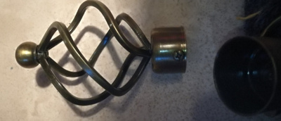 Verhotangon päät 1+1 kpl koukerot d=3 -10cm kromatut patina