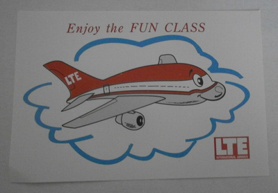 LTE airlines, Enjoy the FUN CLASS, piirrospk, ei p.