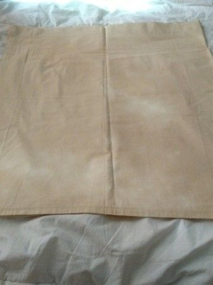 Vaaleankeltainen verhokappa 245x61cm