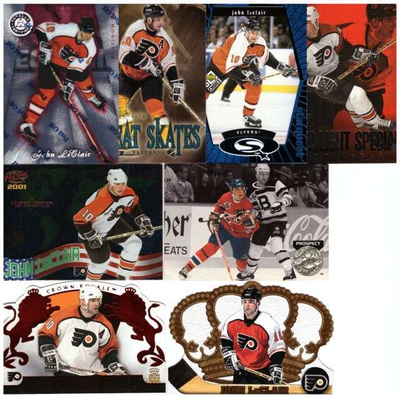 8 x JOHN LeCLAIR Flyers, Erikois ym. Kortteja