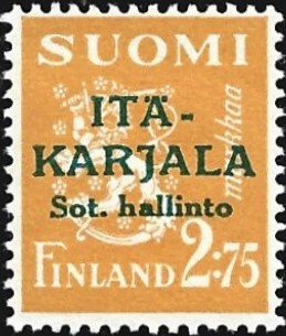 1941 I-K Vihreä lp 2,75 Vajaa A * LaPe I-K 11 II liimakejääm