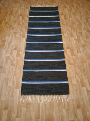 Tumma raitamatto 220x73cm