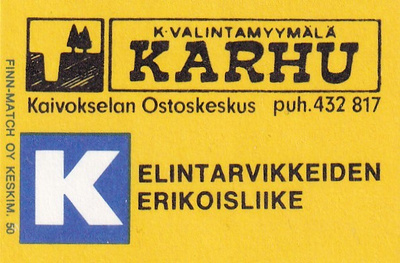 Kaivoksela, K- Valintamyymälä Karhu  b689