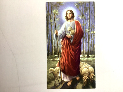 Pyhäkoulukortti Jeesus Hyvä Paimen