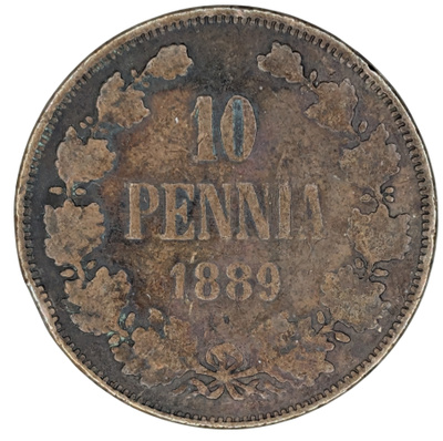 10 Penniä 1889