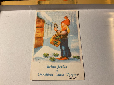 Postikortti Hyvää joulua 1940-luku