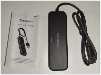 Uusi 4-porttinen USB-keskitin / 4-in-1 USB 3.0 -hubi #29498