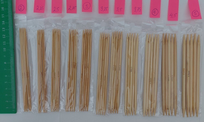 BAMBU SUKKAPUIKOT 2 mm - 5 mm pituus 13 cm (5 kpl pussi )