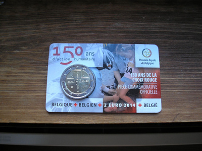 BELGIA 2e 2014  "punainen risti" kortissa