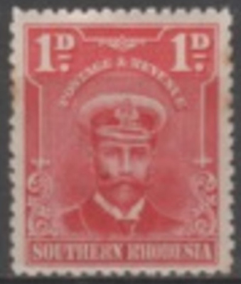 (SA0511) SOUTHERN RHODESIA, 1924 (George V, 1 p., scarlet)