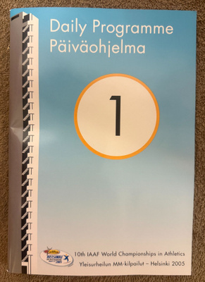 YLEISURHEILUN MM 2005 PÄIVÄOHJELMA 1 - 6.8.2005