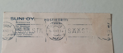 Viestileima, Säästä, Lappeenranta 15/9.1943