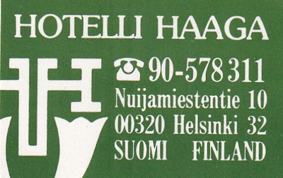 Helsinki, Hotelli Haaga  ,  e47