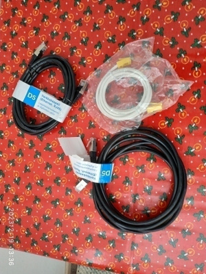 3 x uusia Ethernet - johtoja (eri mittaisia)