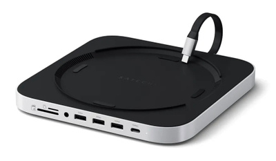 Satechi Stand Hub for Mac mini -telakointiasema levypaikalla