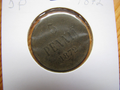 5 Penniä 1872