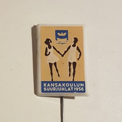 KANSAKOULUN SUURJUHLAT 1956 NEULAMERKKI