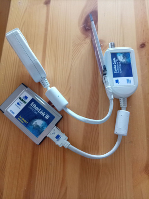2kpl 3Com Etherlink III 3C589C adapterit