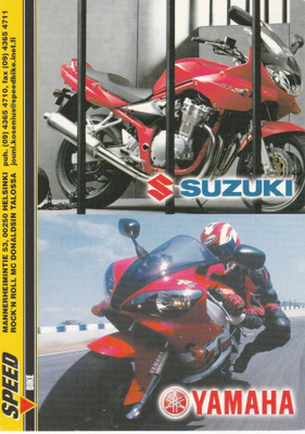 Postikortti MOOTTORIPYÖRÄT, Suzuki+ Yamaha