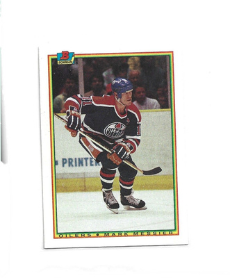 MARK MESSIER - OILERS - 1990 BOWMAN # 199