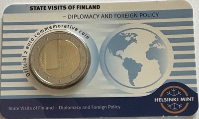Suomi 2 euroa 2025  Suomen valtiovierailut  BU