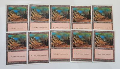 MTG - 10kpl Anthology Basic Mountain landia