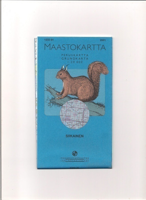 Maastokartta 1:20 000 Siikainen