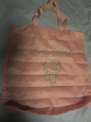 Hello Kitty ostoskassi / kassi vaaleanpunainen