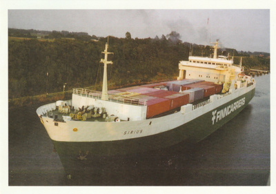 LAIVAKORTTI - RORO-ALUS SIRIUS