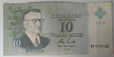 10 Markkaa 1963 Litt. A BF0157130