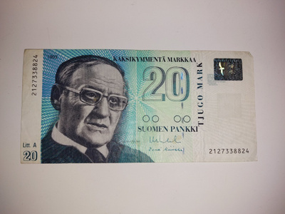 20 MARKKAA SETELI 1993