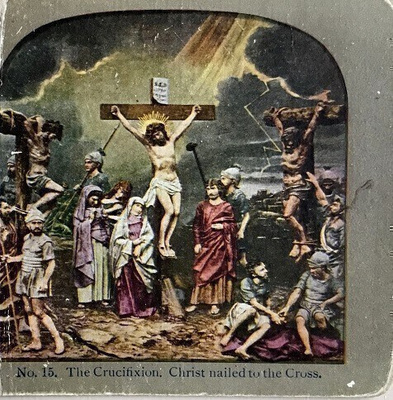 Jeesus naulattuna ristille kortti