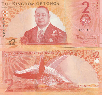 TONGA 2 PA'ANGA 2023 (2024) P-50 UNC (K13-S66)