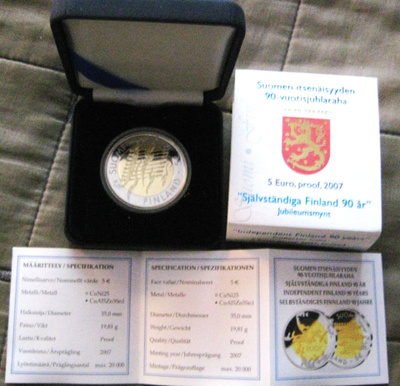 SUOMI 90-vuotta 2007 juhlaraha