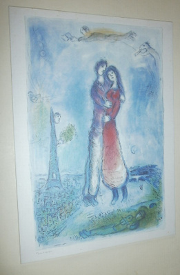 Marc Chagall: Joy (Ilo), litografia 1980, ei kulk.