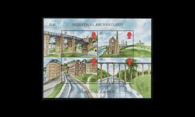 Iso-Britannia 1210-3BL5 ** Rakennusmuistomerkkejä (1989)