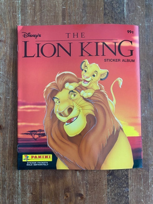 Lion King tarra-albumi Panini *UUSI*