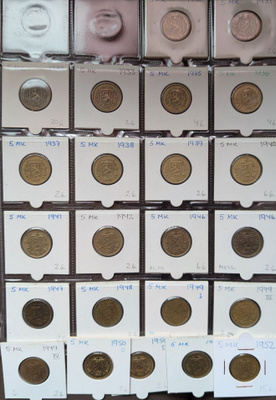 5 Markkaa 1930-1952