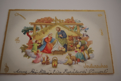 Joulukortti 1950-luvulta