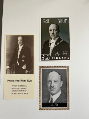 Risto Ryti - postikortteja ja postimerkkejä