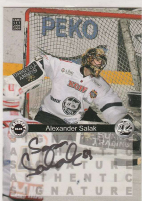 2008/09 Cardset Signature Alexandes Salak , TPS