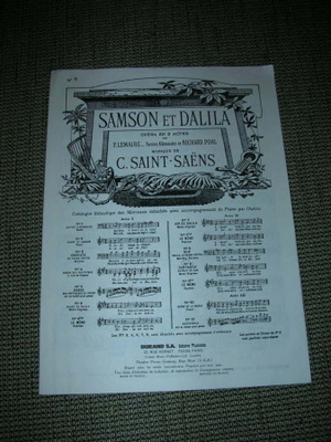 Nuotti C. Saint-Saens: Samson et Dalila