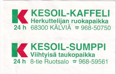 Kälviä, Ruotsalo, Kesoil - Kaffeli - Sumppi   2/15
