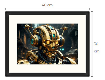 Uusi uniikki Sci-Fi Science Fiction print 30 cm x 40 cm