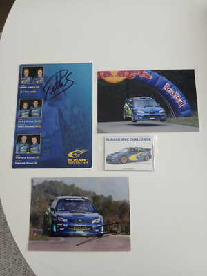 Subaru WRC-rallikuljettajien nimmarit